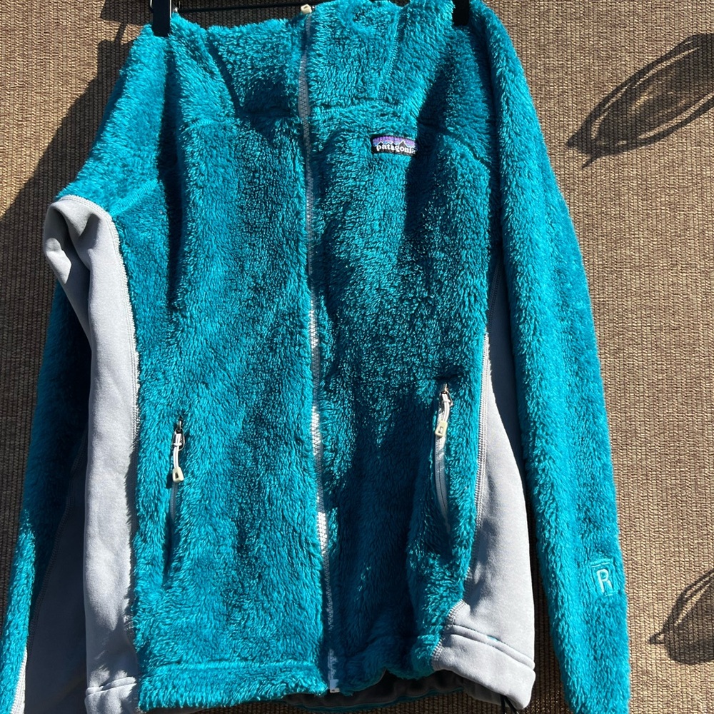 Patagonia Hi Loft R3 Regulator Polartec Hoody Sweater Jacket Womens XS Teal
